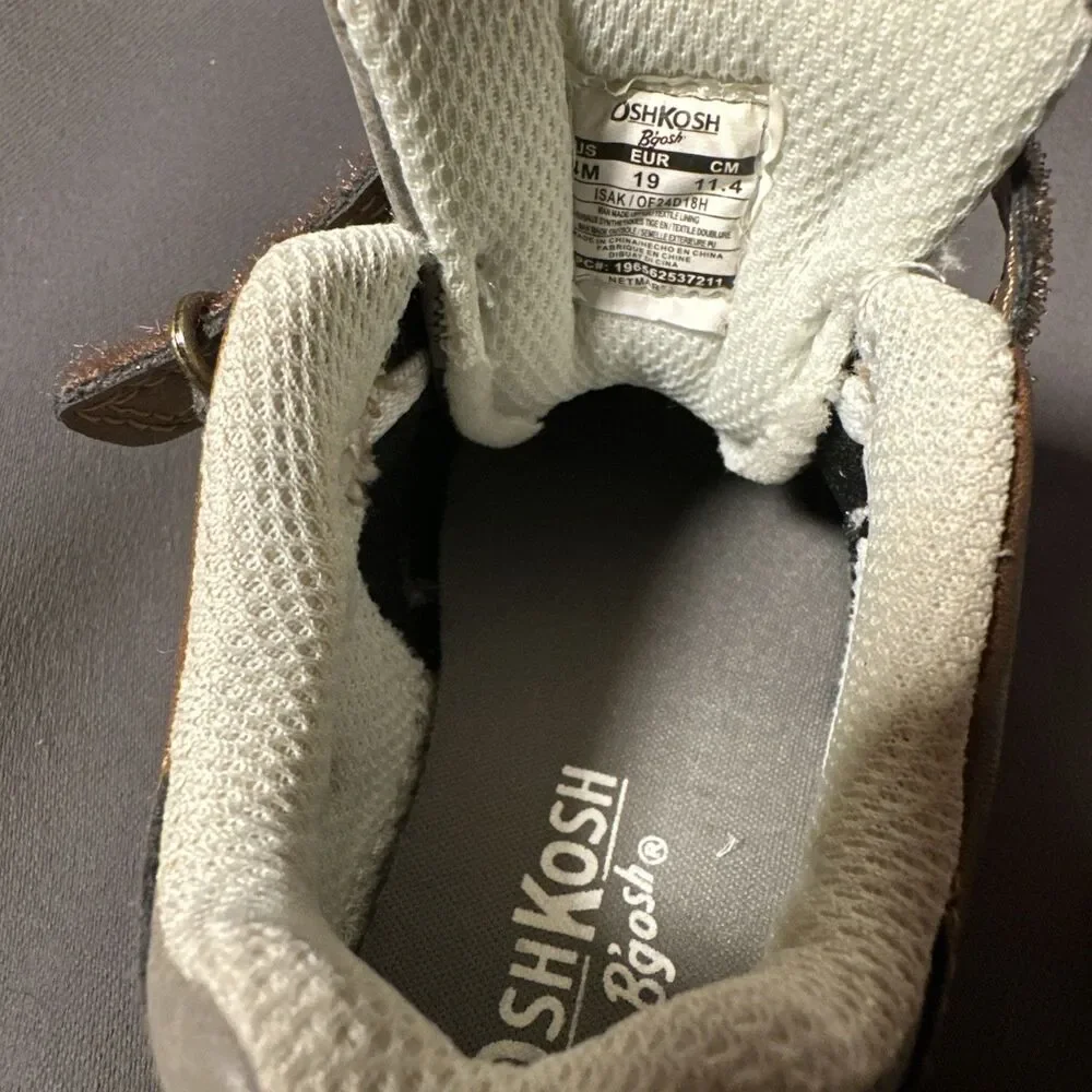 OshKosh B’Gosh Sneakers 4 M Toddler Gray Brown Eur 19 11.4 CM Osh Kosh Classic